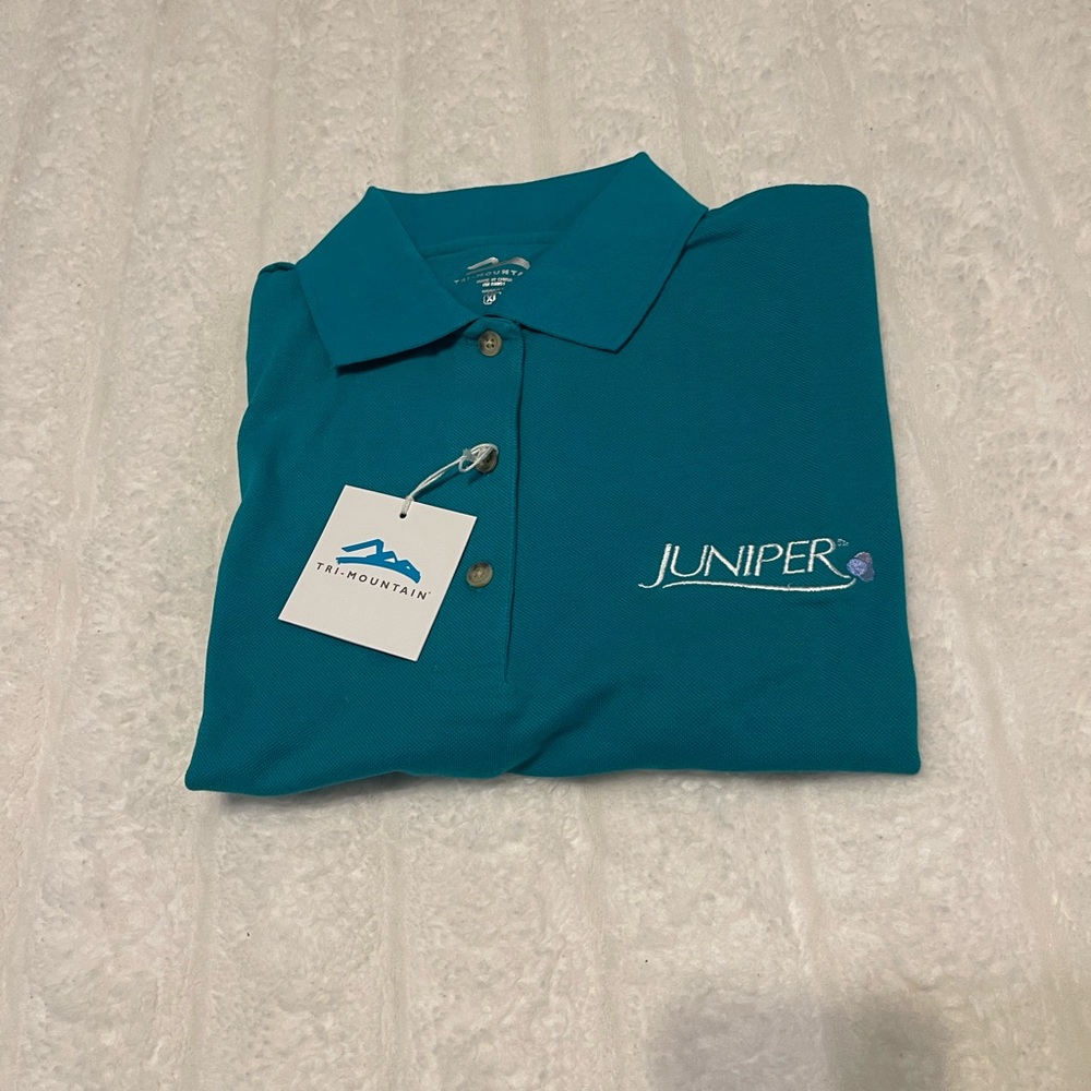 The Mountain Teal Polo  men’s Shirt with Juniper sizeXL